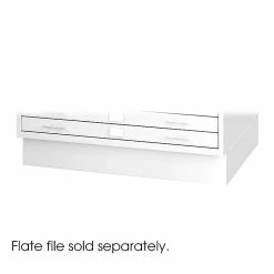Safco 2-Drawer Flat File Cabinet, Not Assembled, Specialty, White (4999WHR)