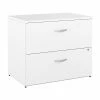 Bush Business Furniture Hybrid 2-Drawer Lateral File Cabinet, Letter/Legal, White, 36" (HYF136WHSU-Z)