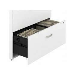 Bush Business Furniture Hybrid 2-Drawer Lateral File Cabinet, Letter/Legal, White, 36" (HYF136WHSU-Z) -File Cabinets Shop unnamed file 830