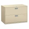 HON Brigade 600 Series Lateral File, 2 Drawers, Aluminum Pull, 42"W, Putty Finish, -File Cabinets Shop unnamed file 838