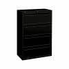 HON Brigade 700 Series 4-Drawer Lateral File Cabinet, Locking, Black, Letter/Legal, 36"W (H784.L.P) 2 HON Brigade 700 Series 4-Drawer Lateral File Cabinet, Locking, Black, Letter/Legal, 36"W (H784.L.P) -File Cabinets Shop unnamed file 849