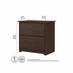 Bush Furniture Cabot 2-Drawer Lateral File Cabinet, Letter/Legal, Modern Walnut, 31" (WC31080-03) 14 Bush Furniture Cabot 2-Drawer Lateral File Cabinet, Letter/Legal, Modern Walnut, 31" (WC31080-03) -File Cabinets Shop unnamed file 871