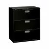 HON Brigade 600 Series 3-Drawer Lateral File Cabinet, Locking, Letter/Legal, Black, 36"W (H683.L.P) -File Cabinets Shop unnamed file 885