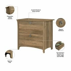 Bush Furniture Salinas 2-Drawer Lateral File Cabinet, Letter/Legal, Reclaimed Pine, 31.73" (SAF132RCP-03) 12 Bush Furniture Salinas 2-Drawer Lateral File Cabinet, Letter/Legal, Reclaimed Pine, 31.73" (SAF132RCP-03) -File Cabinets Shop unnamed file 908