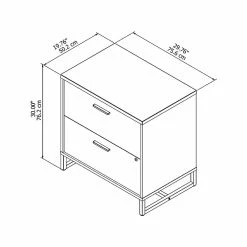 Office By Kathy Ireland® Method 2-Drawer Lateral File Cabinet, Locking, Letter/Legal, Storm Gray, 29.76" (KI70404SU) 14 Office By Kathy Ireland® Method 2-Drawer Lateral File Cabinet, Locking, Letter/Legal, Storm Gray, 29.76" (KI70404SU) -File Cabinets Shop unnamed file 918