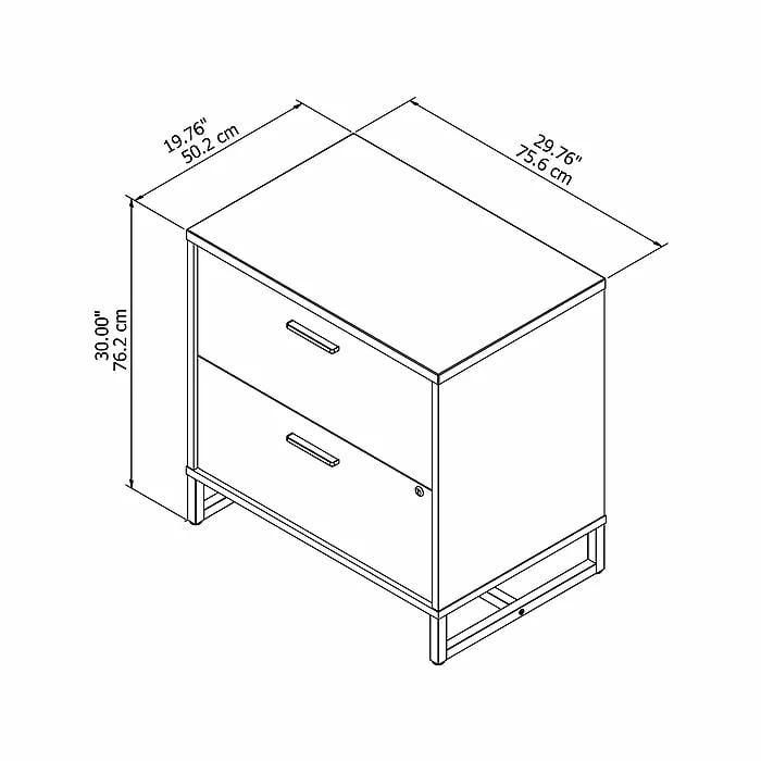 Office By Kathy Ireland® Method 2-Drawer Lateral File Cabinet, Locking, Letter/Legal, Storm Gray, 29.76" (KI70404SU) 7 Office By Kathy Ireland® Method 2-Drawer Lateral File Cabinet, Locking, Letter/Legal, Storm Gray, 29.76" (KI70404SU) - Image 5