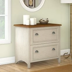 Bush Furniture Fairview 2 Drawer Lateral File Cabinet, Antique White And Tea Maple (WC53284T) 12 Bush Furniture Fairview 2 Drawer Lateral File Cabinet, Antique White And Tea Maple (WC53284T) -File Cabinets Shop unnamed file 925