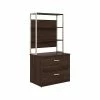 Bush Business Furniture Hybrid 2-Drawer Lateral File Cabinet With Shelves, Letter/Legal, Black Walnut, 36" (HYB018BWSU) -File Cabinets Shop unnamed file 931