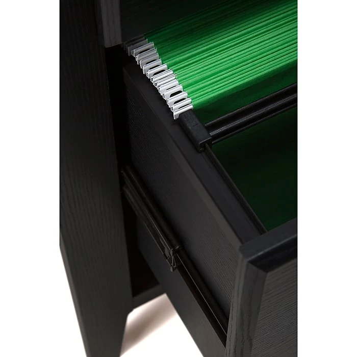 Kathy Ireland® Home By Bush Furniture Connecticut Lateral File Cabinet, Black Suede Oak (KI40104-03) 9 Kathy Ireland® Home By Bush Furniture Connecticut Lateral File Cabinet, Black Suede Oak (KI40104-03) - Image 7