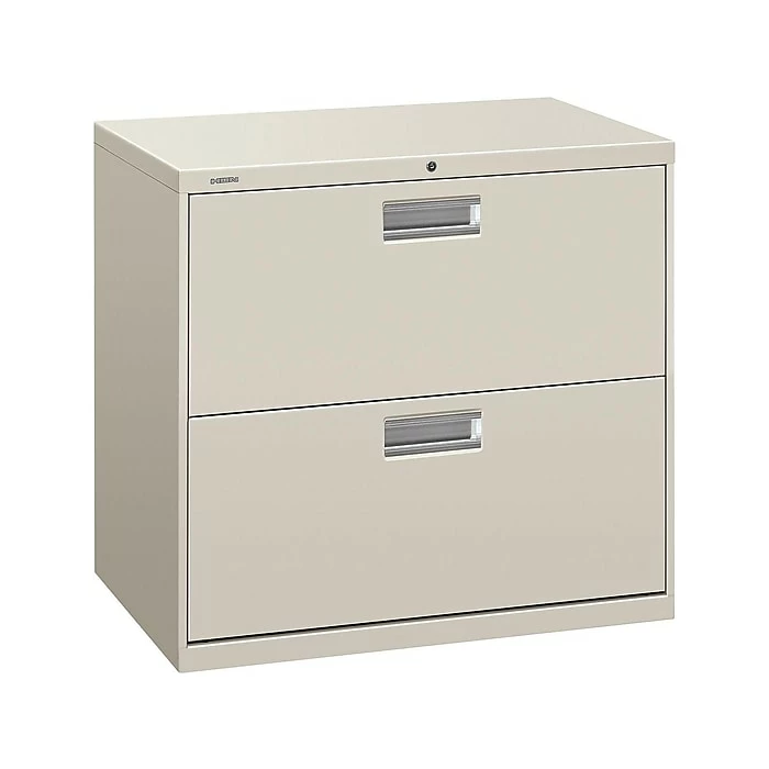 HON Brigade 600 Series 2-Drawer Lateral File Cabinet, Locking, Letter/Legal, Gray, 30"W (H672.L.Q) 3 HON Brigade 600 Series 2-Drawer Lateral File Cabinet, Locking, Letter/Legal, Gray, 30"W (H672.L.Q)