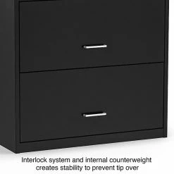 Staples 2-Drawer Light Duty Lateral File Cabinet, Locking, Letter/Legal, Black, 30"W (ST52141) -File Cabinets Shop unnamed file 98
