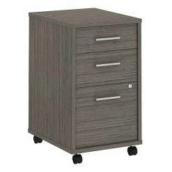 Office By Kathy Ireland® Method 3 Drawer Mobile File Cabinet - Assembled, Cocoa (KI70103SU)